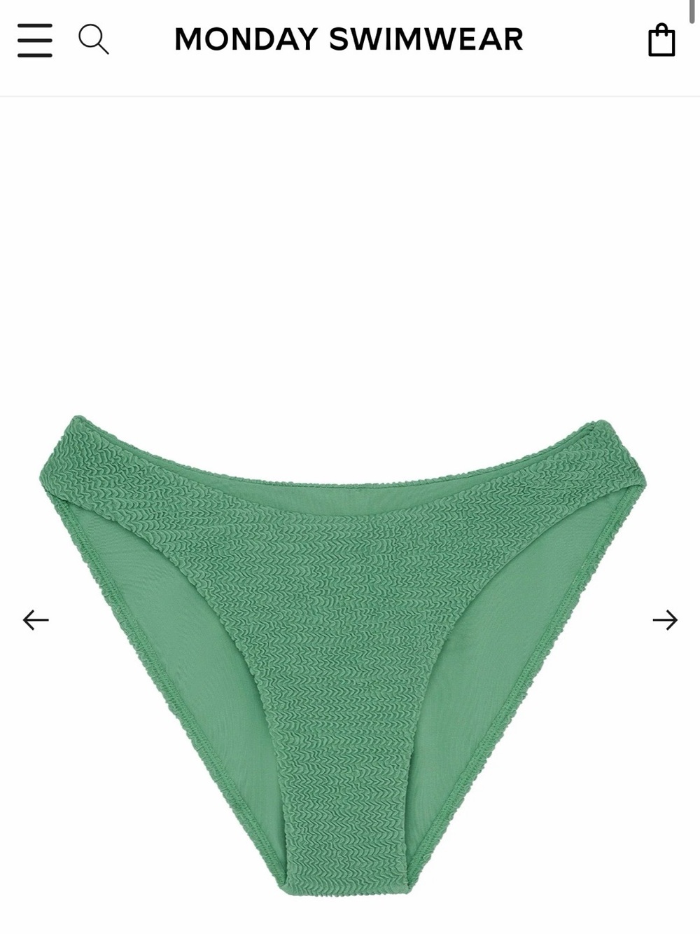 SEYCHELLES BOTTOM - POND CRINKLE (MODEST COVERAGE), size Small